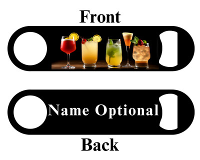 Bartender Cocktails Bottle Opener, Bar, Birthday Gift, Comes w/ Free Gift