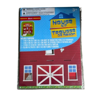 NEW House Kit / Trousse de Maison Barn Building Set Craft Toy for Kids Ages 3+
