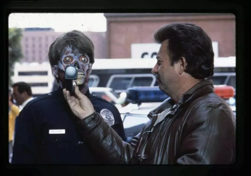 John Carpenter on the set of They Live, circa 1988 : r/Moviesinthemaking