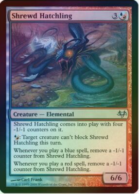 1 x Shrewd Hatchling - Foil - Eventide - LP - Magic The Gathering - MTG
