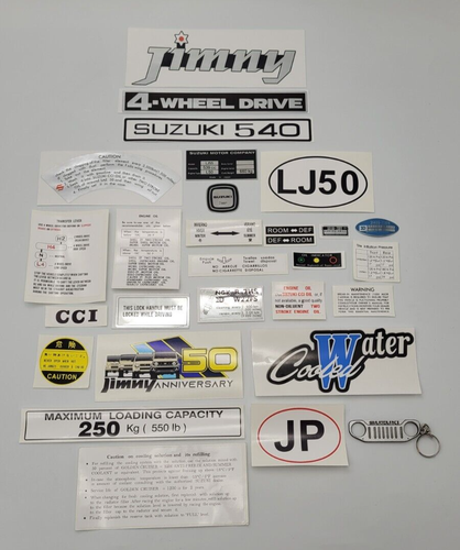 FOR SUZUKI LJ50 DECALS+ ANNIVERSAY DECAL | eBay