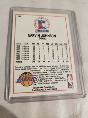 NBA Hoops 89 All-Star Game Earvin Johnson Basketball Card