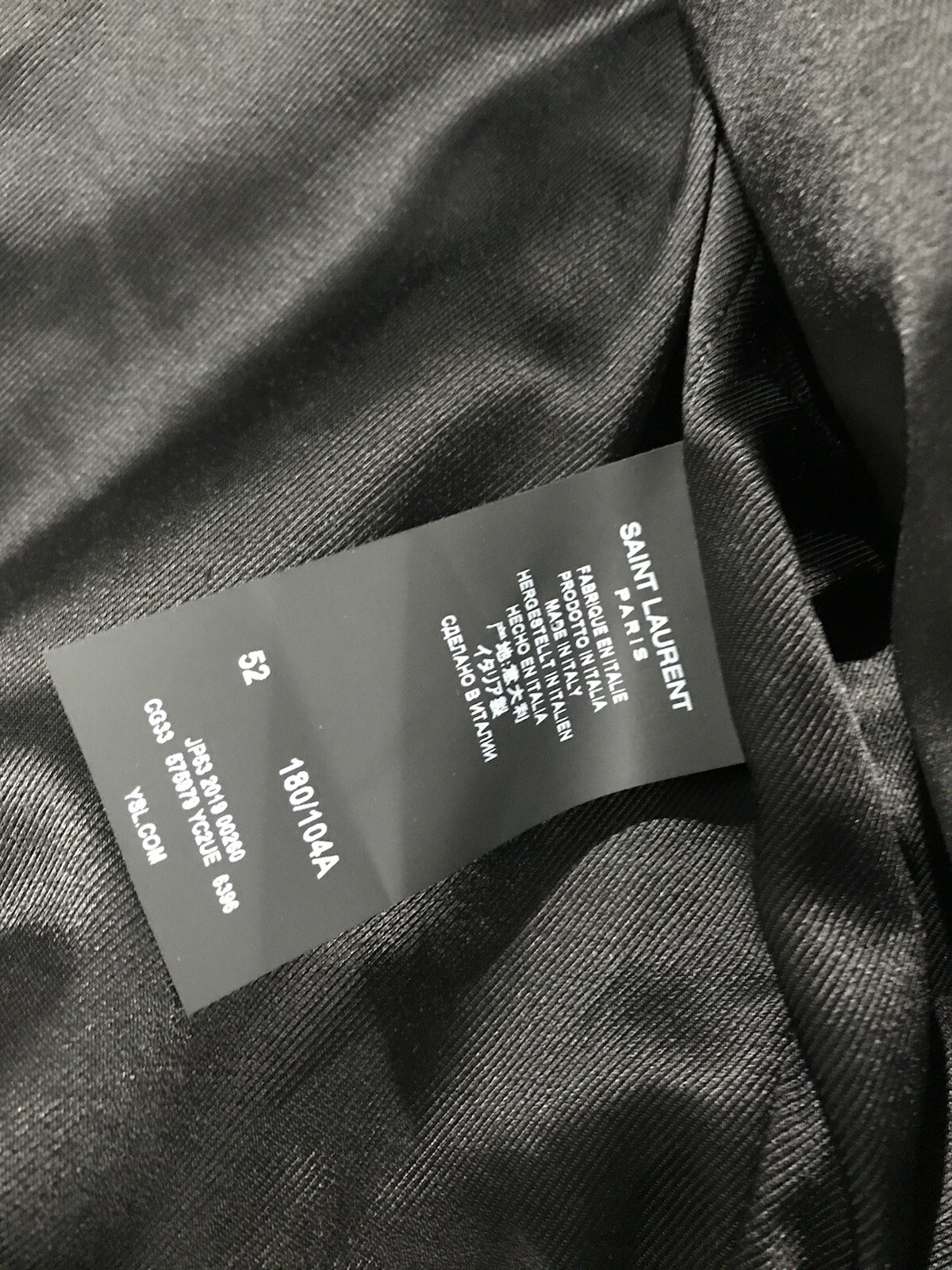 Giacca da motociclista da uomo Saint Laurent in pelle. 52 L. $5400