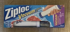 Ziploc Vacuum Sealer Starter Kit Freezer 1 Pump +3 Quart Bags 702450 Sealed/New
