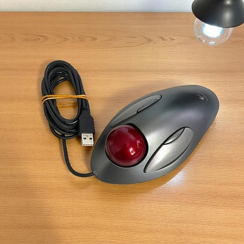 Souris trackball Logitech T-BC21 Marble (810-000767) T-BC21 Bel état - Vintage - Photo 3/4