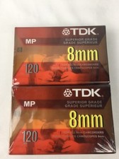 TDK 8mm 8 mm 120min 2 New Superior Grade Camcorder Video Tape P6-120MP