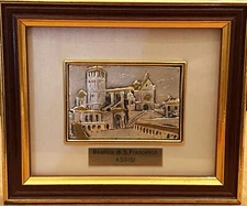 VTG "925" Silver-plated Bas-Relief Handcrafted Wall Plaque by "Bi. Al.", Italy!