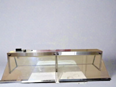 ICE CREAM  DIPPING CABINET  LIGHTED SNEEZE GUARD W/ BACK FLIP DOOR 66 5/8''W 25''D