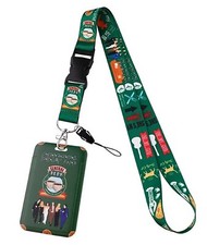 Friends Show Central Perk Themed Keychain Lanyard with ID Holder