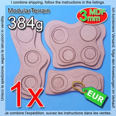 LASERCUTNPLAY.COM 3 MDF Bases for Trees Scenery Wargames Warhammer 40k Infinity AOS Bolt Action