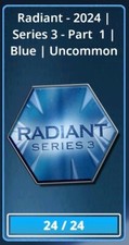 Topps Star Wars Card Trader Radiant 2024 Series 3 Part 1 Uncommon Blue Set of 24