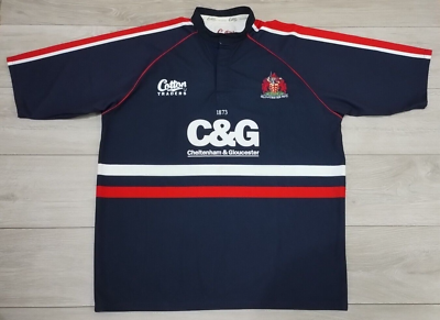 GLOUCESTER RUGBY UNION SHIRT COTTON TRADERS M
