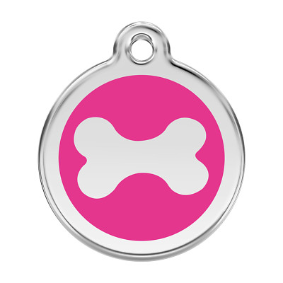 Red Dingo Dog Cat ID Pet Tag Engraved Free Shipping - Bone - 11 Colors-Life Guar