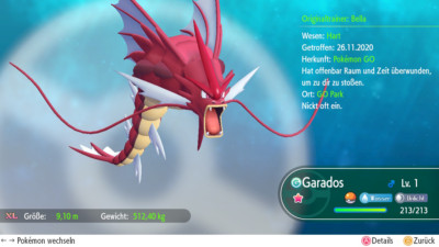 Mega Garados Shiny/Non Shiny 6Dv/Ev Max Let´s Go Evoli/Pikachu
