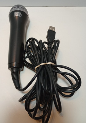 Rock Band Logitech USB Microphone Black WORKS