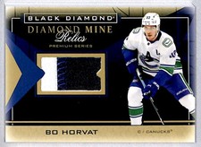 Bo Horvat 2021-22 UD Black Diamond Mine Relics Premium Patch /25 #DMR-BH *ML*