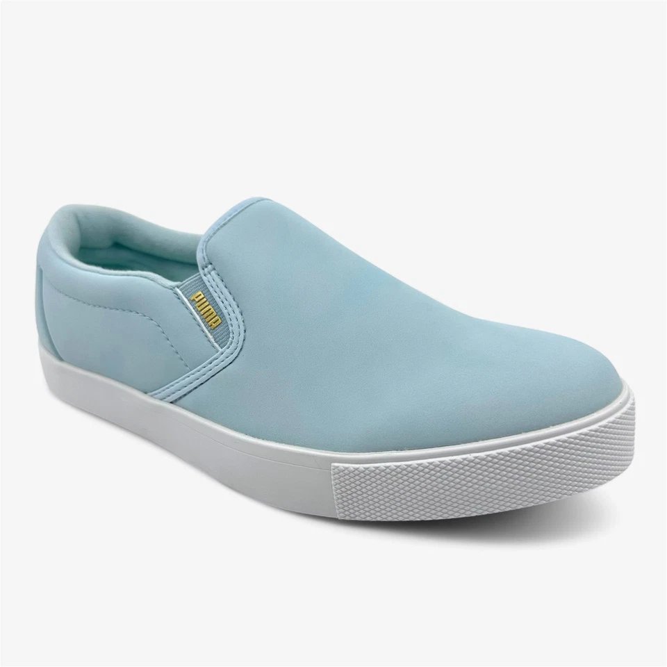 Zapatos de golf PUMA Tustin L Omphalodes dorados para mujer sin clavos Foto 2 de 4