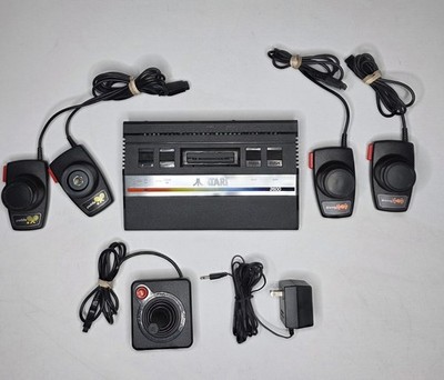Atari 2600 Video Computer Console With Controllers Powers On Not Tested AS IS