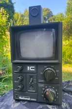 70er Portable Transistor TV Fernseher National Rover TR505 Matsushita OLIV   rar