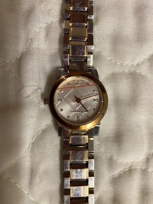 BURBERRY THE CITY Stainless Steel Watch Needs Battery BU9000