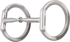 Classic Equine D-Ring Bit with Smooth Bar - Gentle & Durable