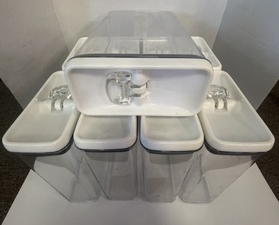 Better Homes and Gardens Clear Plastic Storage Container Airtight Lid Set of 4