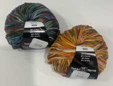 Lot of 2 - Tahki Yarns Stacy Charles Skeins Multi Color 01 and 06  1.75 Oz. NEW