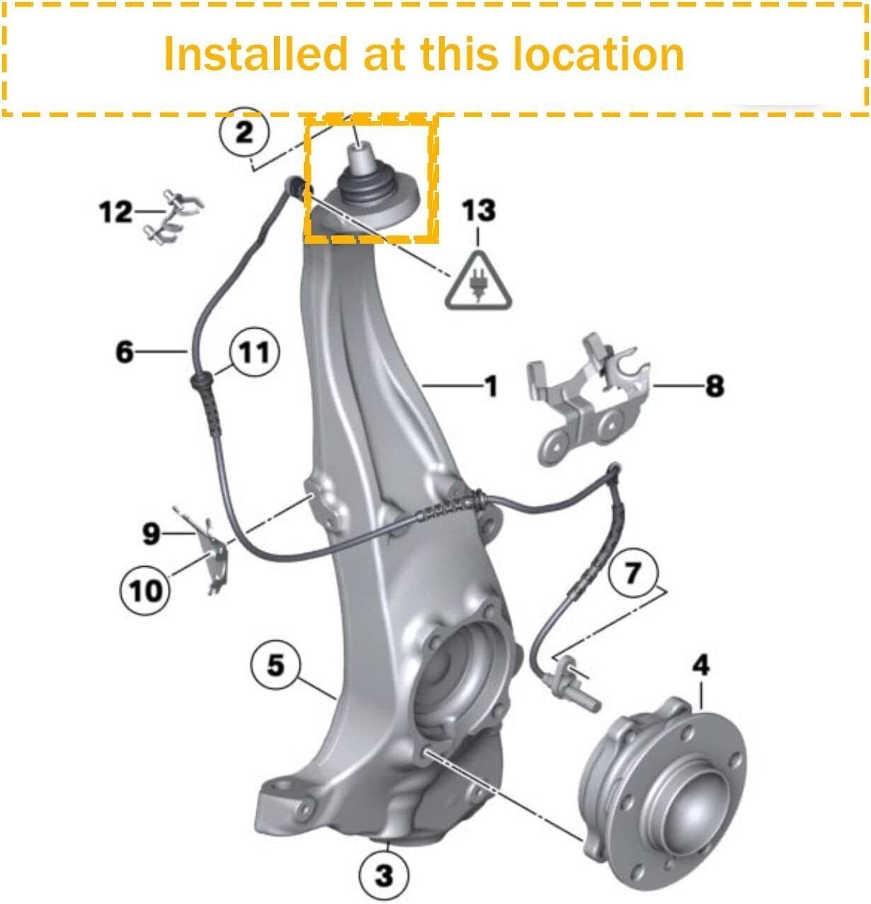 Front Knuckle Ball Joint Rolls Royce Ghost Wraith Dawn 31216853001 31216853002
