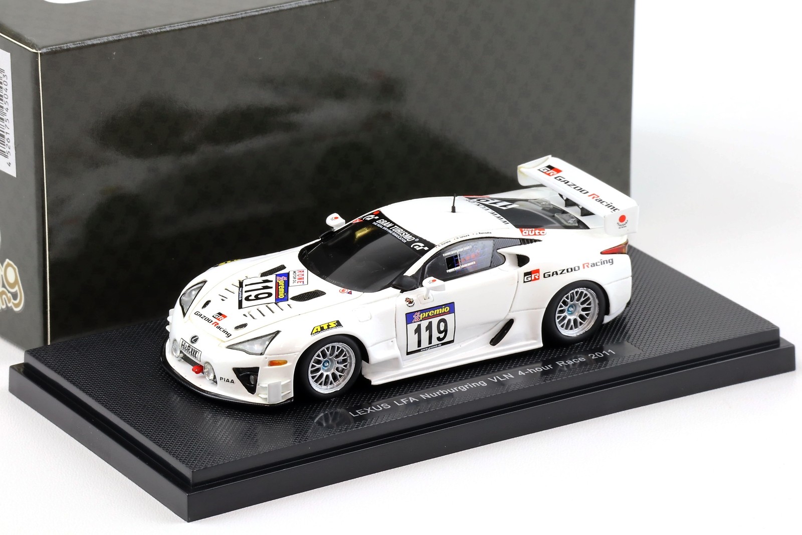 1:43 Ebbro Lexus Lfa Nürnburgring Vln 4-hour Race 2011 #119 Gazoo Oshima