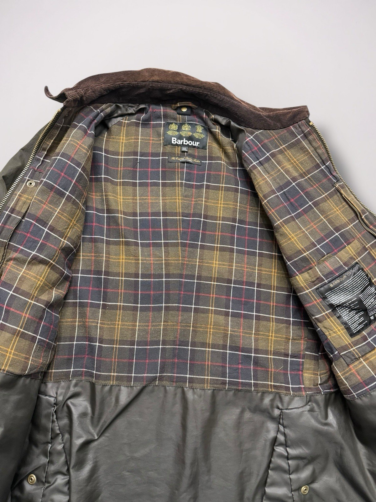 Barbour Ashby Wax Jacket Men’s XXL Olive image 5