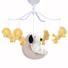 Snoopy Love Musical Baby Crib Mobile Soother Toy