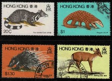 Hong Kong 1982 Wild Animals - Complete Set Of Four Stamps - Used