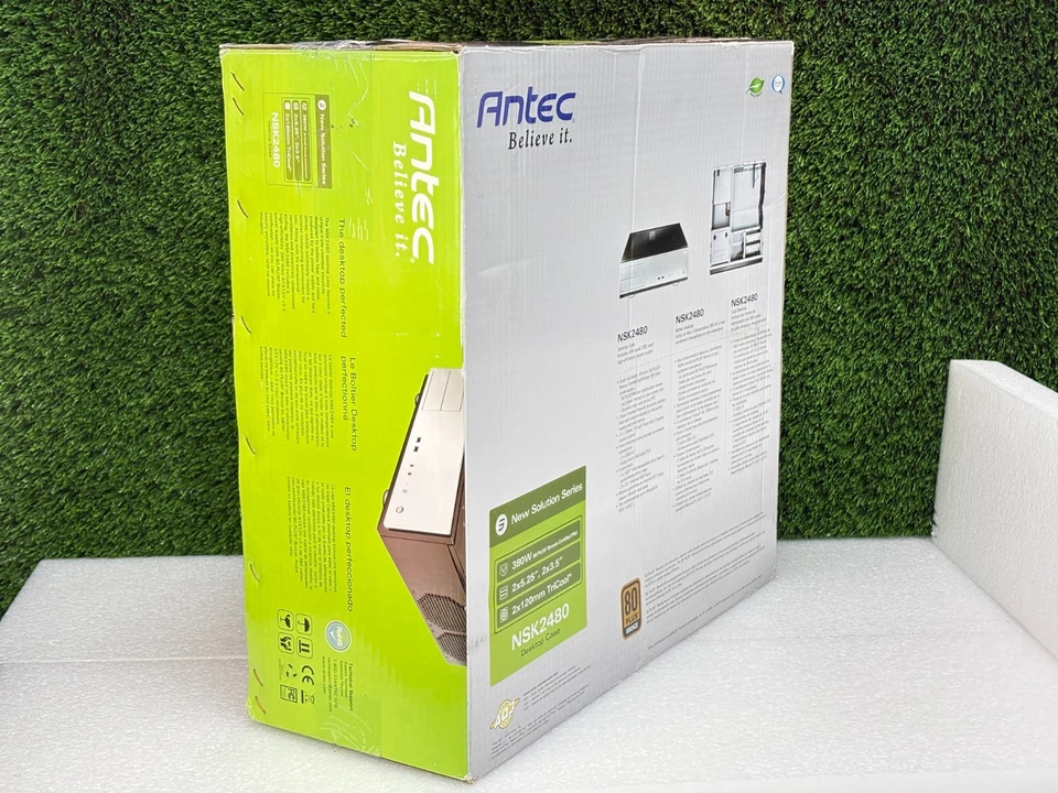 NEW | Antec NSK2480 MicroATX Desktop Silver / Black Chassis Only - Unused - Image 4 of 4