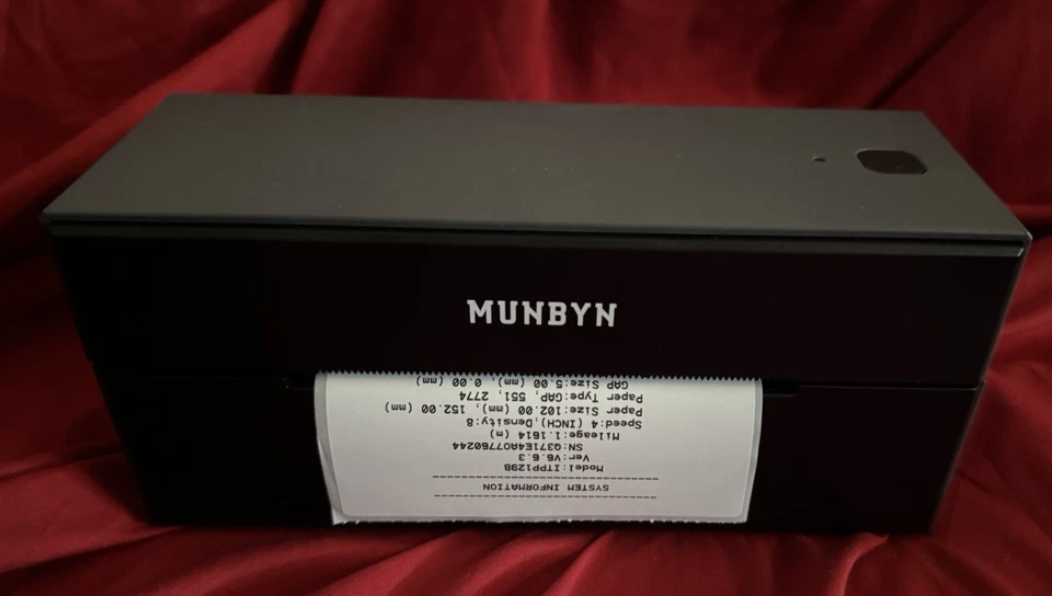 MUNBYN 129B Thermaldrucker / Labekdrucker Neu, unbenutzt Grau - Bild 2 von 4