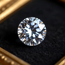5 Ct Round Cut CVD Certified Lab Grown Diamond Natural D Color VVS1 Clarity.