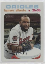 2020 Topps Heritage Chrome White Refractor 48/71 Hanser Alberto #THC-396 8u9