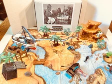 Creature from the Black Lagoon, play set with wooden Rita ship and decorated box