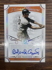 2021 Panini National Treasures #S-OC Orlando Cepeda Signatures Holo Silver #/10