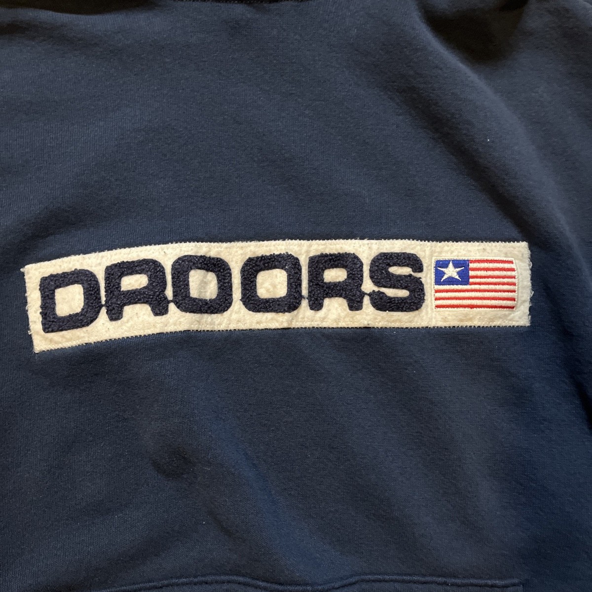 Vintage Droors Hoodie Large 90s Skate Sweatshirt Made In The USA