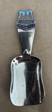 Vintage Souvenir Tea Caddy Spoon Or Sugar Shovel Bridgwater England. Silver Tone
