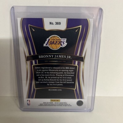 2024-25 Panini Select BRONNY JAMES JR. Mezzanine RC #369 Los