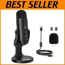 Plug-and-Play USB Microphone with Wide Device Compatibility