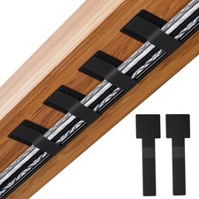 Adhesive Hook Loop Cable Ties 100pcs - Sticky-Back Cord Organizer Black