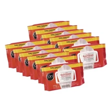Sani Professional M30472 1-Ply 8" x 9" Multi-Surface Wipes - WHT (12/Carton) New