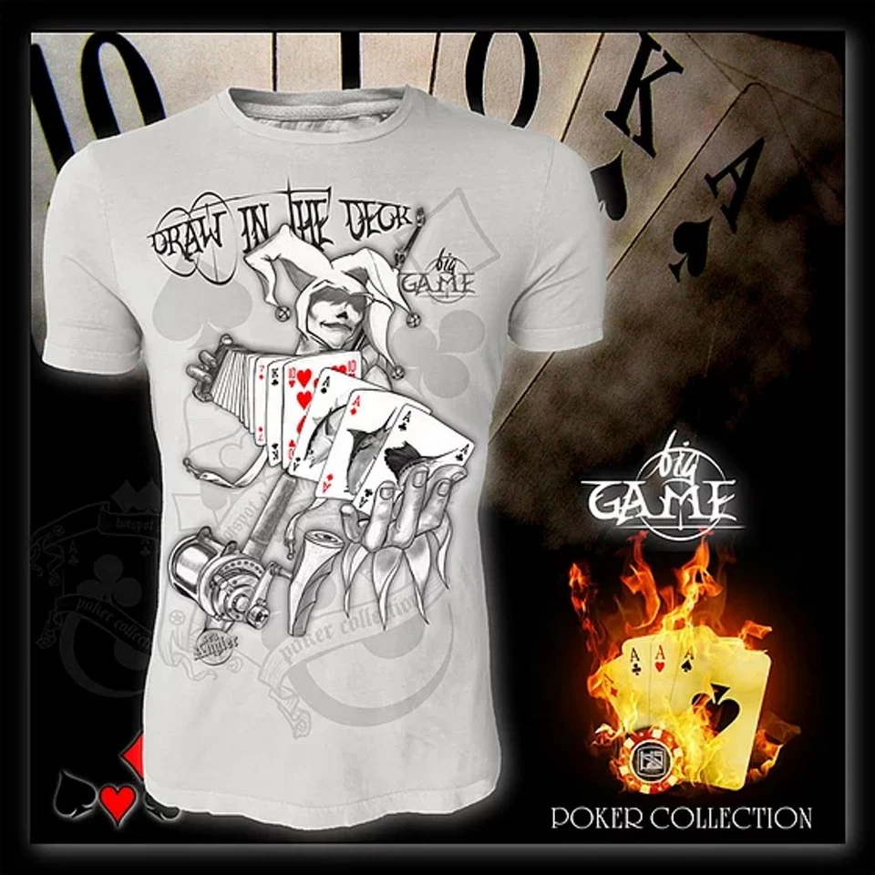 T-Shirt Hotspot Design poker collection"DRAW IN THE DECK" size XL - Photo 1/4