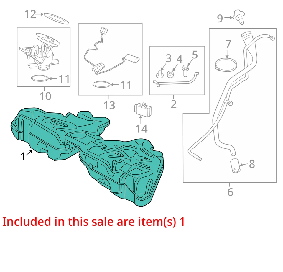 Fuel Tank Fits 12-19 BMW 640i 809079 Foto 2 de 4