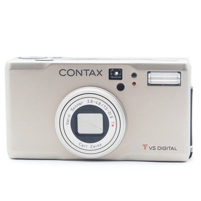 【 Exc+5 】Contax TVS Digital Silber Kompaktkamera 5,0 MP 3x mit 2 GB SD aus...