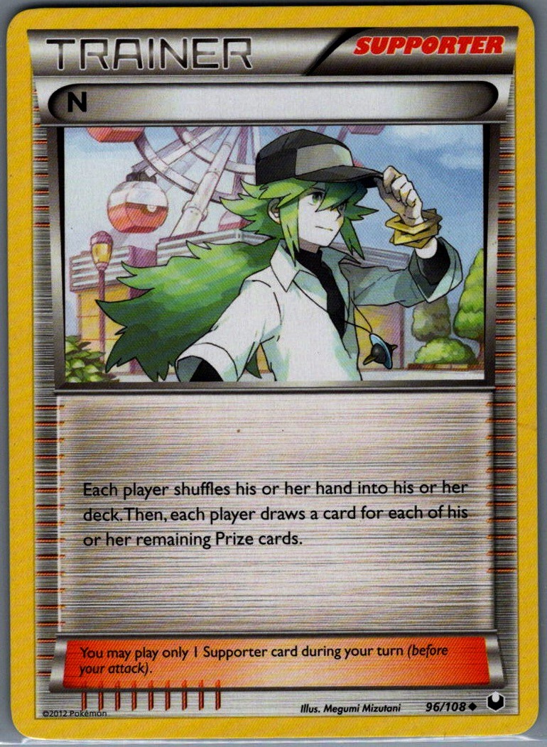 N (Supporter) Regular Uncommon Dark Explorers 96/108 NM