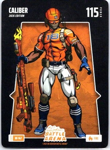 2026 Bo Jackson Battle Arena Caliber Fire Battlefoil Caleb Williams