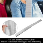 Universal 75cm Car Interior Seat Belt Shoulder Pad Cover Neck Mat Gray